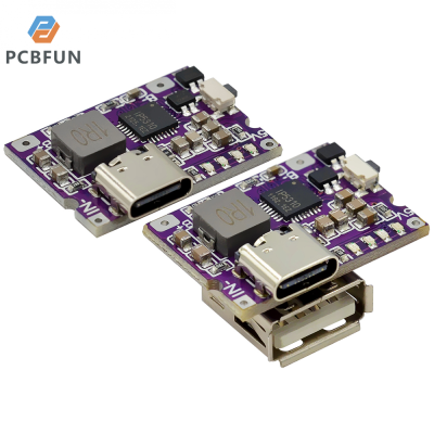 pcbfun บอร์ดชาร์จแบบ Li-Ion โมดูลชาร์จ1A 5V USB แบตเตอรี่ลิเธียม18650ที่มีฟังก์ชั่นการป้องกันแบบคู่