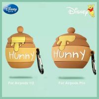 วินนี่เดอะพูห์ hunny 3D ซิลิโคนอ่อนนุ่มป้องกันบลูทูธไร้สายชุดหูฟังชุดหูฟังสำหรับ airpods P RO 2/3