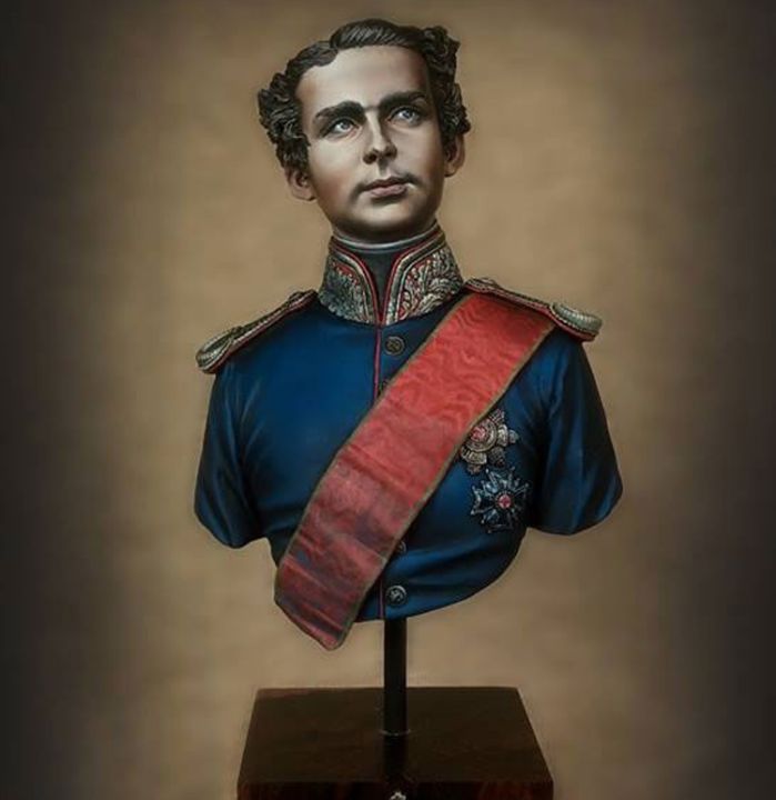 1-12-king-ludwig-ii-of-bavaria-19th-century-resin-model-bust-gk-unassembled-and-unpainted-kit