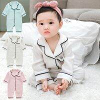 Baby Rompers Boys Girls Blanket Sleepers Ins Pajamas 100% Organic Cotton Long Sleeve One-Piece Button Jumpsuit Newborn Bodysuit