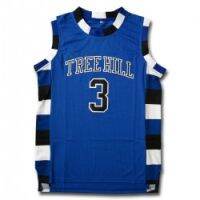 เสื้อกีฬา One Tree Hill Mens #23 #3 100% เย็บเสื้อบาสเก็ตบอล