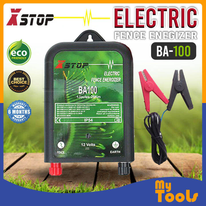 X Stop BA100 DC 12V Electric Fence Energizer 20km / 1.2 J (New Zealand ...