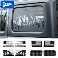 JIDIXIAN รถด้านหลังตกแต่ง Decals สติกเกอร์สำหรับ Jeep Wrangler JL 24ประตู2018 2019 2020 2021 2022รถอุปกรณ์เสริม