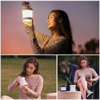 Multifunctional Outdoor Camping Light LED Folding Magnetic Camping Light Household Portable Charging Horse Lantern Canopy Tent Light 【BYUE】