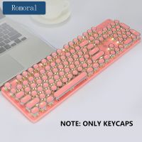 ✲□△ Retro 104 Key punk keycaps Full size English Backlight Keycap Mechanical Gaming keyboard For PC Desktop computer