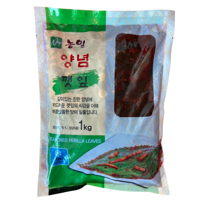 อาหารเกาหลี-ใบเพริลล่าปรุงรส-seasoned-perilla-leaf-200g-1kg-เครื่องเคียงเกาหลี