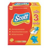 SCOTT Interfold Towel 90 Sheets X 3 Packs. สก๊อตต์ กระดาษอเนกประสงค์ 90 แผ่น แพ็ค x 3 ห่อ