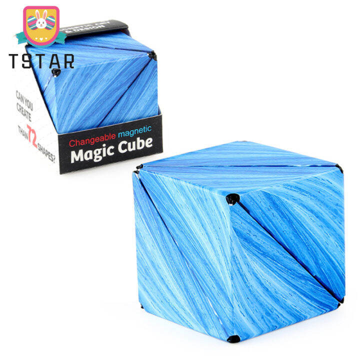 ts-ready-stock-magnetic-magic-cube-variety-geometric-changeable-3d-decompression-infinite-cube-สำหรับของเล่นเด็ก-cod