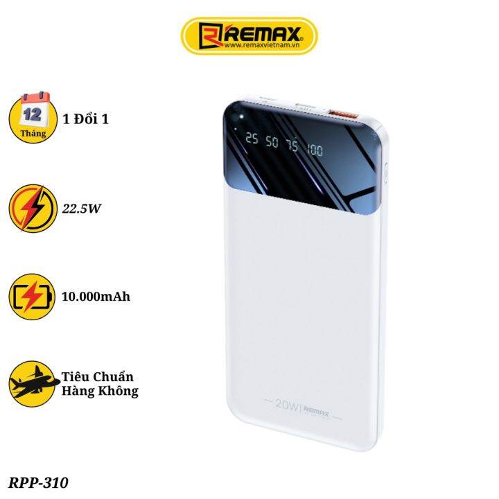 [HCM]Pin dự phòng sạc nhanh Remax RPP-502 10000mAh Pin sạc nhanh,Pin ...