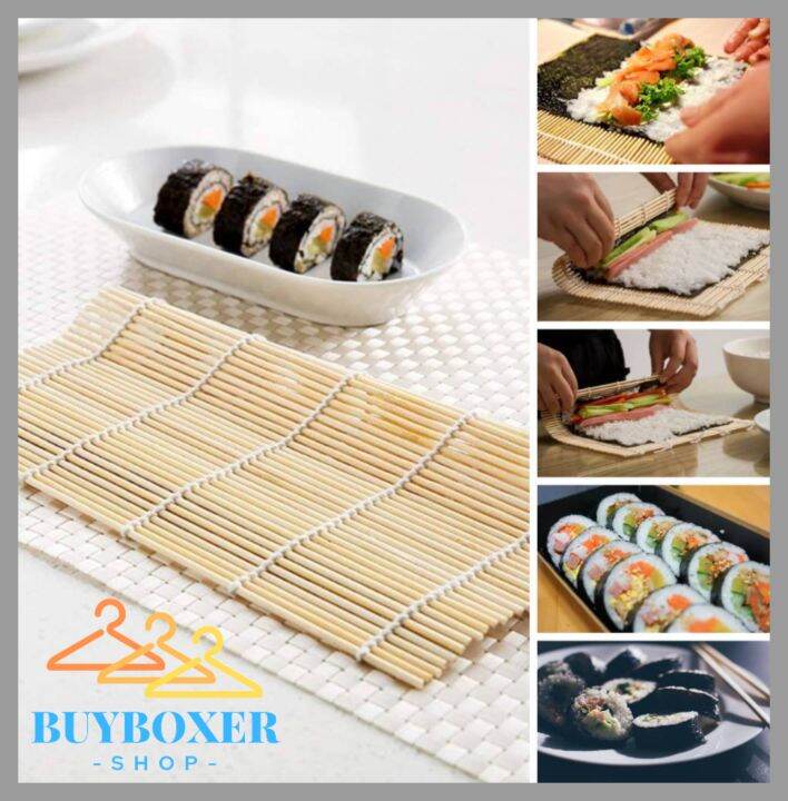 Buyboxer Shop Bamboo Sushi Mat Rollers Sushi Rice Rollers Hand Maker