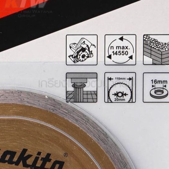 makita-accessories-diamond-wheel-cutting-concreat-part-no-d-05212-wet-only-ใบตัดเพชร-ตัดพื้นผิวเปียก-ขนาด-4นิ้ว-115-มิล-รูใบ-20-มิล-ความเร็วรอบ-ไม่เกิน-14550-rpm