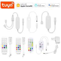 Led Controller Wifi Tuya,Homekit Smart Home LED Strip RGB Controller,Wireless Switch for 12V Power Supply 5050/2835 Neon Tape