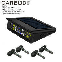 CAREUD TPMS T86-TJ ภายใน TPMS รถยนต์ + 4 เซ็นเซอร์ภายในขับเคลื่อน USB / พลังงานแสงอาทิตย์