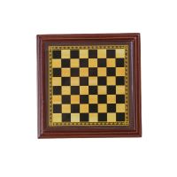 1Set Classic Zinc Alloy Chess Pieces Wooden Chessboard Chess Game Set With King Outdoor Game Chess 6.8x5.7 Cm