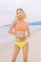 Striped Bottom low waist (กางเกงเอวต่ำ)