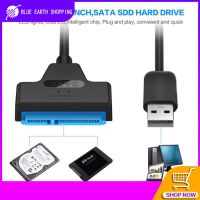 USB 2.0ไปยังสายอะแดปเตอร์ SATA 22pin สำหรับฮาร์ดไดรฟ์ฮาร์ดดิสก์ SSD 2.5in