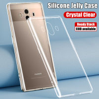 สำหรับ Huawei Mate 10 ALP-L09 L29ใสบางใสนุ่มป้องกันซิลิโคนเจลลี่เคสป้องกันสีเหลืองกันกระแทกปกป้องตัวเครื่องด้านหลังโปร่งใส