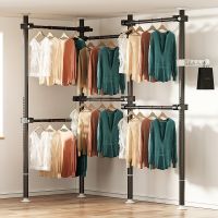 [COD] Indomitable clothes hanger floor-to-ceiling indoor free punching simple balcony telescopic drying pole