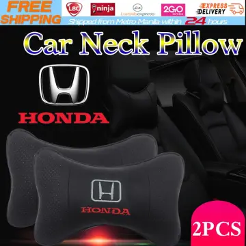 2pcs New Black Car Neck Pillow Breathe Cushion Headrest Pillow For Mazda  Logo