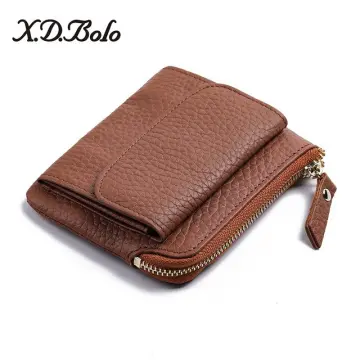 X.D.BOLO Wallet Men Leather Genuine Cow Leather Man Wallets With