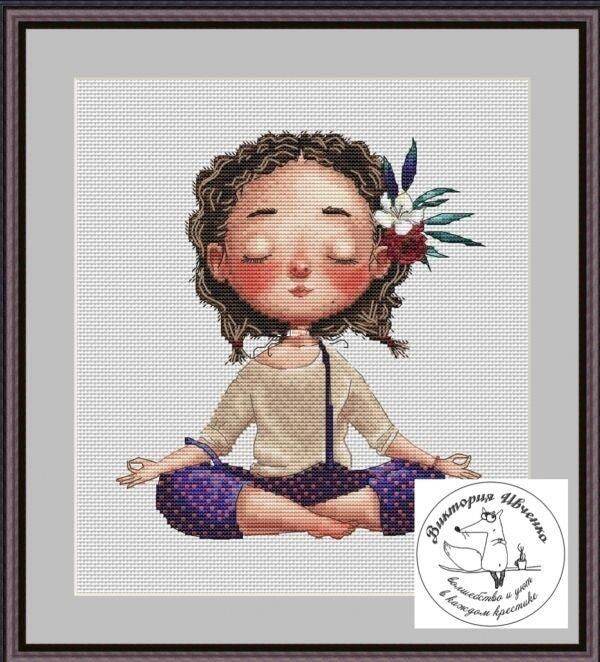 yoga-girls-2-top-quality-beautiful-lovely-counted-cross-stitch-kit-height-chart-measure-needlework