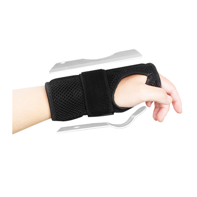 1pc อุโมงค์ carpal สนับสนุนข้อมือรั้งแผ่นโลหะคู่รองรับคงที่โรคข้ออักเสบ Tendonitis ข้อมือสนับสนุนเฝือก