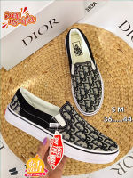 [ ivans.style ] รองเท้าVANS SLIP ON D_IOR ดำ/เทา size:36-44 รองเท้าลำลอง รองเท้าแบบสวม รองเท้าผ้าใบผช รองเท้าผ้าใบผญ [พร้อมกล่อง] AHI012