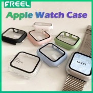 Kính + Ốp Cho Apple Watch Serie Ultra 8 7 6 SE 5 4 3 2 Ốp Đồng Hồ Thông