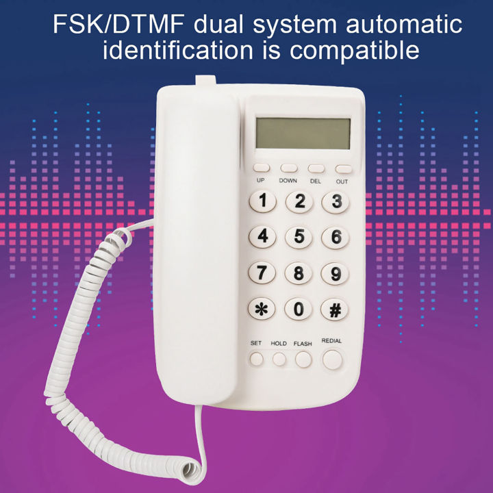 โทรศัพท์พื้นฐานสำหรับธุรกิจ-rj45-fsk-dtmf-โทรศัพท์แบบมีสายติดผนังสำหรับโฮมออฟฟิศ-โรงแรม-ร้านอาหาร