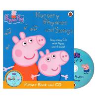 Childrens picture book peppa pig pink pig little sister Peppa Pig English original nursery rhymes and songs nursery rhymes with CD learning while listening childrens learning with CD