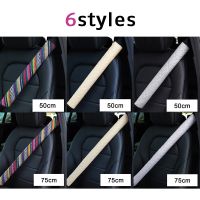 ▲♧ 50/75cm Car Seat Belt Long Cover Universal Breathable Linen Shoulder Pad Guard Protector Accessories for Truck Large Vehicle