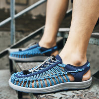 Men Shoes Designer Hand-woven Men Sandals Summer 2021 Breathable Loafer Men Casual Shoes Comfortable Fashion Beach Sandals Shoes