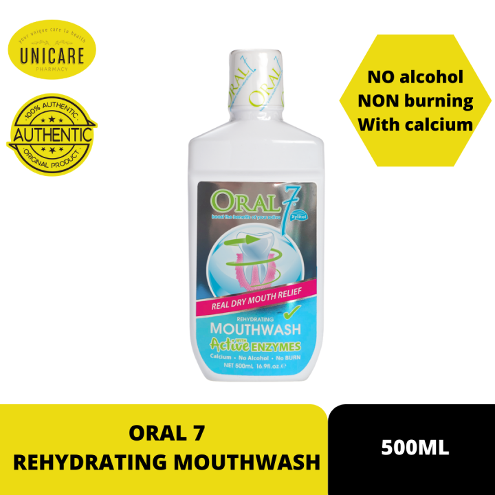 ORAL 7 REHYDRATING MOUTH WASH 500ML Lazada