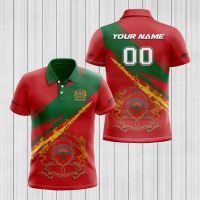 Morocco Flag &amp; Coat of Arms Customized Polo Shirts Summer Casual Streetwear Mens Fashion Loose Jersey Plus Size Sportswear