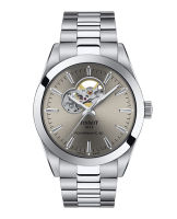 Tissot Gentleman Powermatic 80 Open Heart ทิสโซต์ เจนเทิลแมน สีโรเดียม เทา T1274071108100 นาฬิกาผู้ชาย