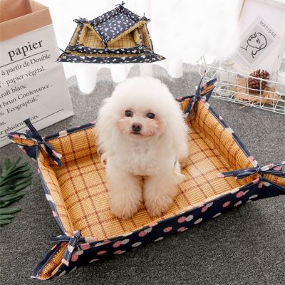 [pets baby] SummerDog Cat Mat BedPet เตียงสำหรับสุนัขขนาดเล็กสัตว์เลี้ยง AccessoriesDog ผ้าห่ม Mascotas อุปกรณ์ Cama Para Perro