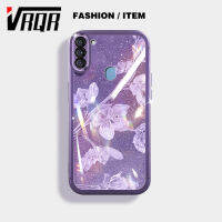 VRQR เคสกันกระแทกสำหรับ Samsung Galaxy A11 M11 ฟิล์มเลนส์ Meitong ประกายดาวดอกชงโคเคสโทรศัพท์สินค้าแฟชั่น