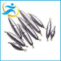 AGONIE SPORTS 5pcs แคสติ้งด่วน ป้องกันฝุ่น แหวนคู่ อเมริกันสไวเวล Lead Sinkers น้ำหนัก รูปมะกอก รอกตกปลา