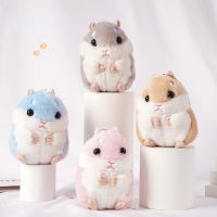 4 Colors Cute Small Hamster Pendant Plush Stuffed Dolls Simulation Animal Toys Dolls Keychain Kawaii Backpack Ornaments