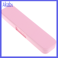 Akabs เคสกล่องเก็บเครื่องจานชามกล่องอุปกรณ์ทานอาหารเปิดด้านข้างแบบพกพาอเนกประสงค์