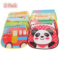 Baby Bibs Kids Toddler Waterproof Feeding Clothing Apron Pocket Infant Boys Girls Burp Cloth Cute Cartoon Printed Lunch Stuff Aprons