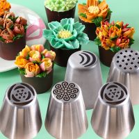 【CC】♞  Russian Icing Piping Mouth Pastry Nozzles Confectionery Integrally Formed Bouquet Squeeze