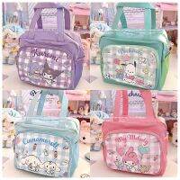 Sanrio Thermal Lunch Box My Melody Cinnamoroll Kuromi Purin Cartoon High Capacity PU Waterproof Lunch Box Bag Handbag Girls Gift