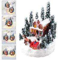 Leetshop การตกแต่งคริสต์มาสการตกแต่งหมู่บ้านคริสต์มาสตกแต่ง XMAS Night Light Ornament