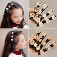 【Ready Stock】 ♟♠✁ C18 Korean Cute Coffee Bear Braid Hair Clip Baby Kids Hairpin Hair Accessories 新款儿童发夹