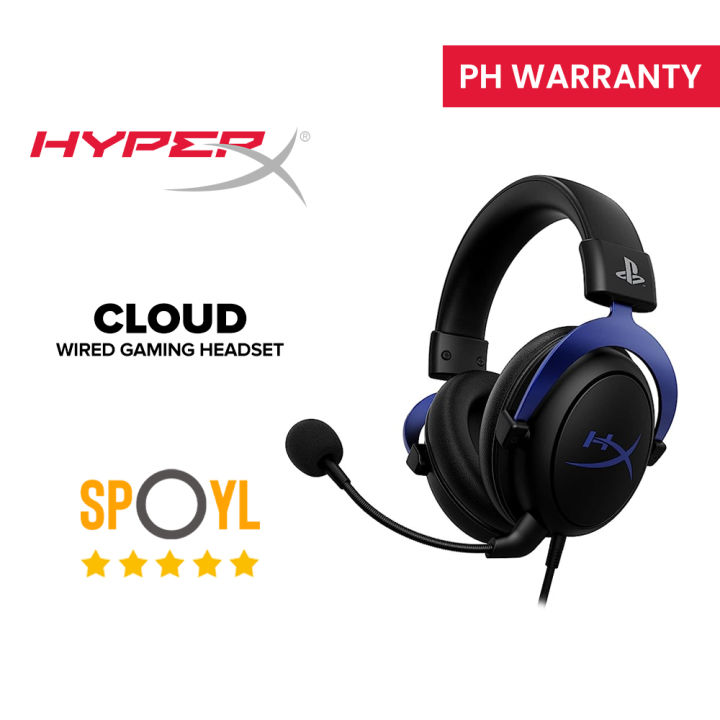 HyperX Cloud - Gaming Headset, PlayStation Official Licensed Product, for  PS5 and PS4, Memory Foam comfort, Noise-cancelling mic, Durable aluminum