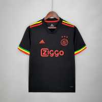 A4 AJAX AWAY3RD BLACK 2122 FOOTBALL SHIRT SOCCER JERSEY