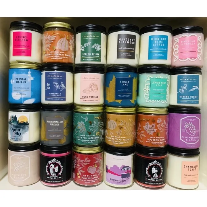 ↂ [AUTHENTIC] Bath and Body Works single wick candle 198g Lazada PH