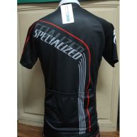 เสื้อปั่นจักรยาน POWERBAND SPECIALIZED COOLMAX (สีดำ) 3กระเป๋าหลัง