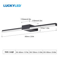 LUCKYLED Led Wall Lamp for Bathroom Light 8W 10W Indoor Wall Light Fixture AC85-265V Vanity Lights Sconce Lamp for Living Room